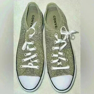 Converse Chuck Taylor Lift Ox Platform Shoe Sneaker Green White